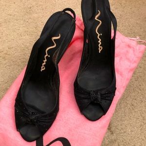 Black Nina dress heels